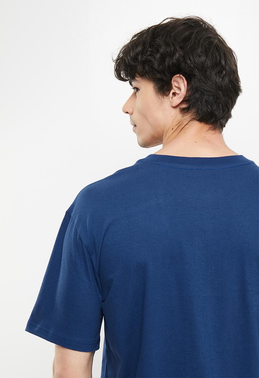 RVCA - Arched short sleeve - navy marine