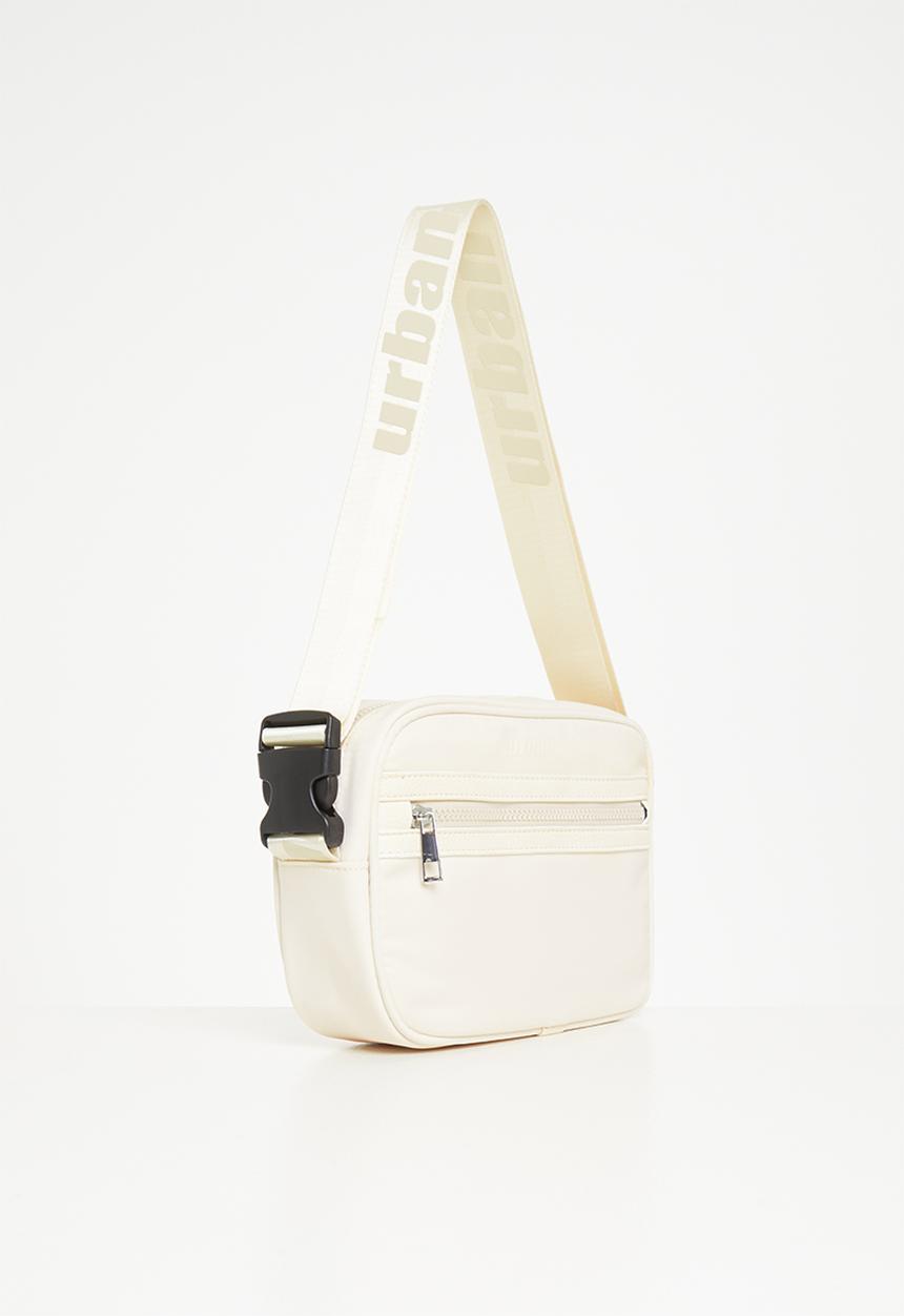 urban° - Urban cross body tonal branding bag - stone