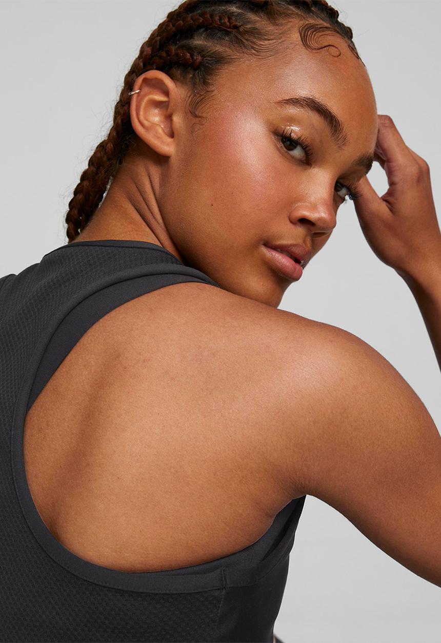 PUMA - Puma fit eversculpt fitted tank - puma black &  metallic gold