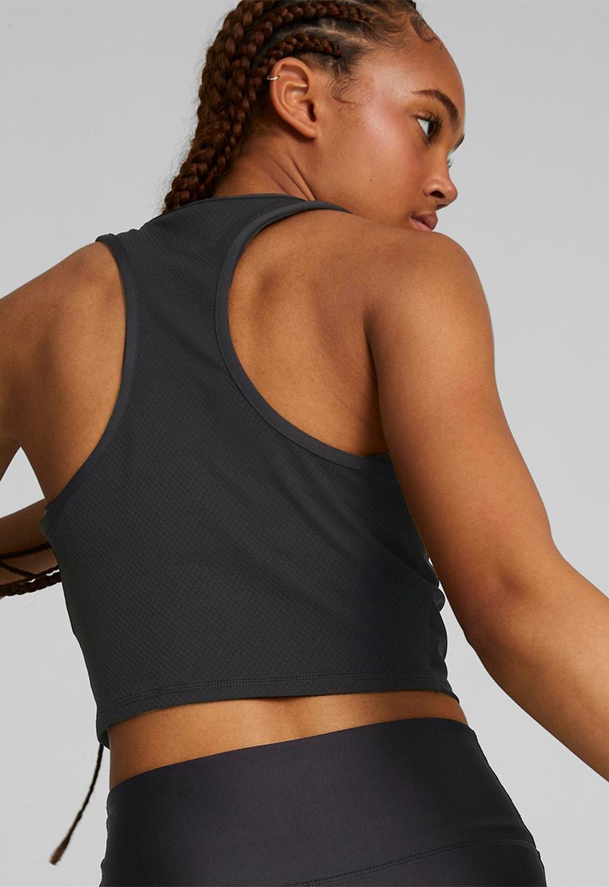 PUMA - Puma fit eversculpt fitted tank - puma black &  metallic gold
