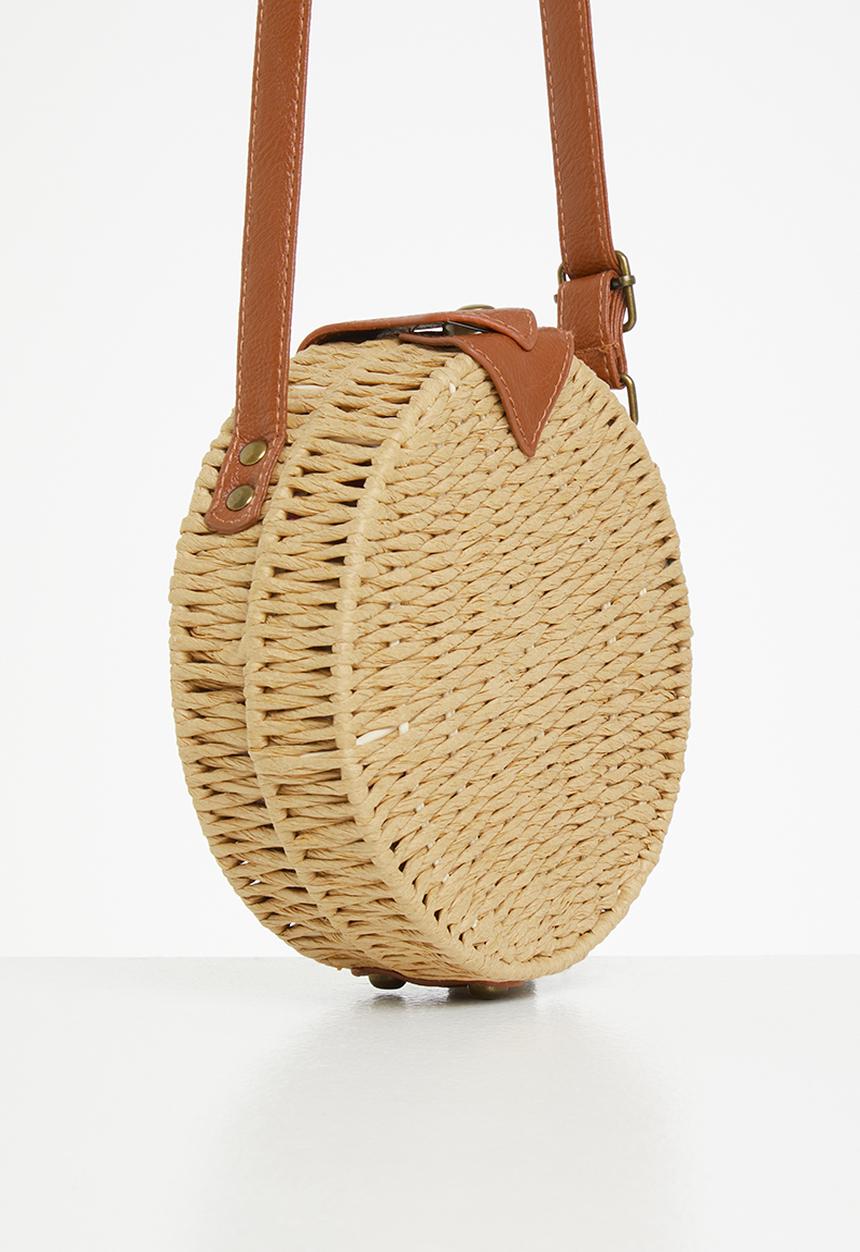 Superbalist - Jodie raffia crossbody bag - natural