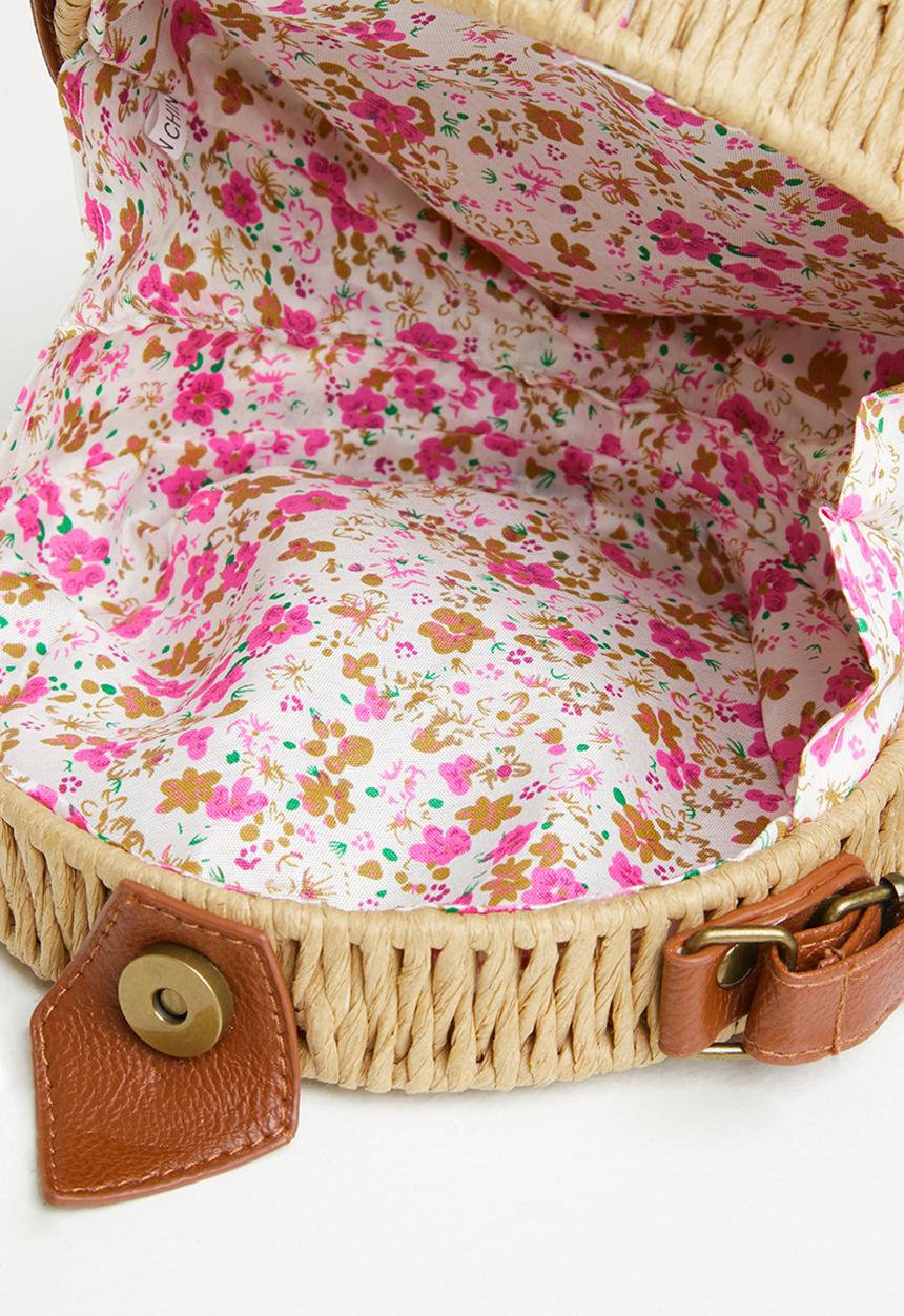 Superbalist - Jodie raffia crossbody bag - natural