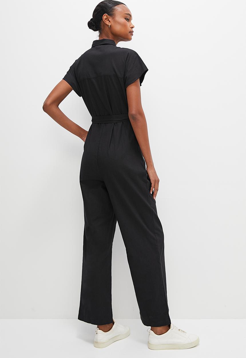edit - Utility jumpsuit - black