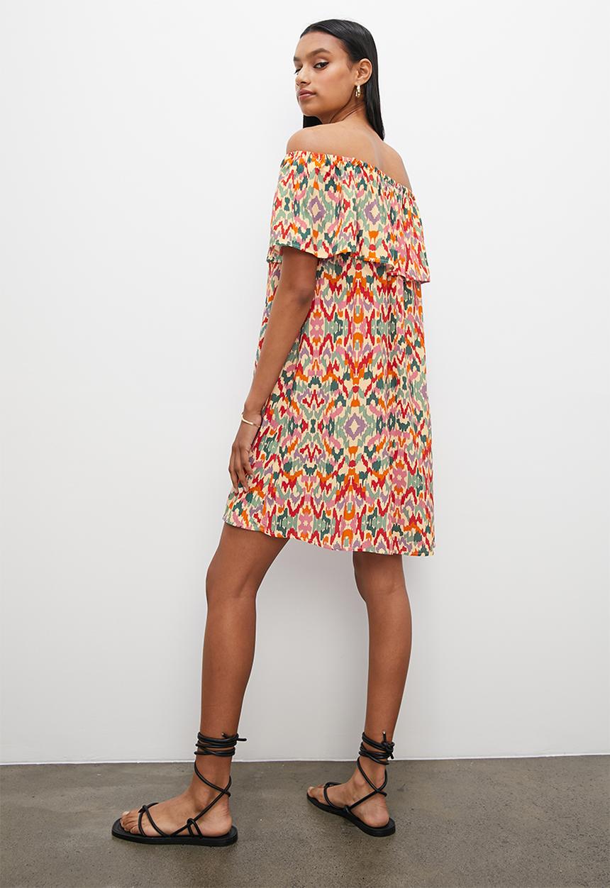Superbalist - Peasant off the shoulder dress - multi 