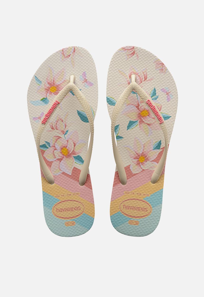 Havaianas - Slim floral - beige