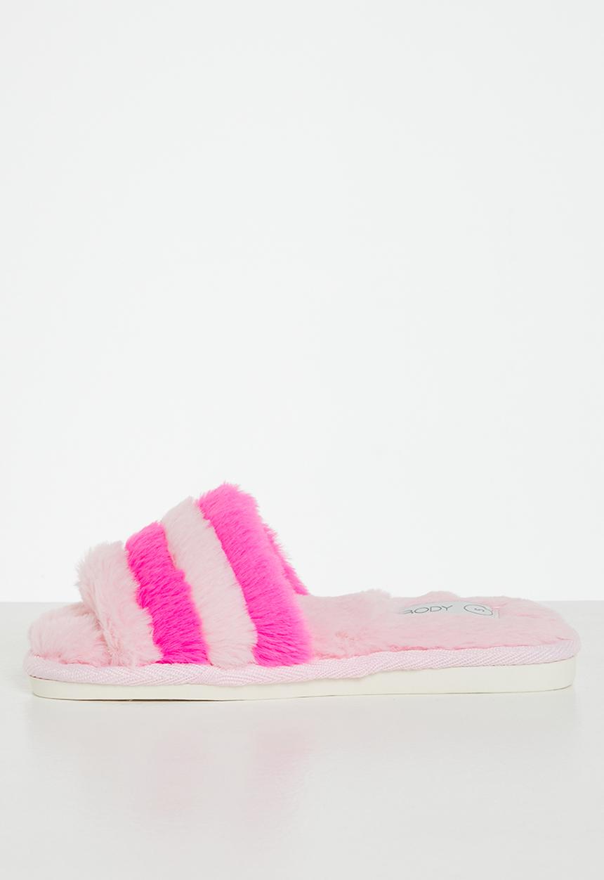Cotton On - Square toe slide slipper - lollipop knockout pink