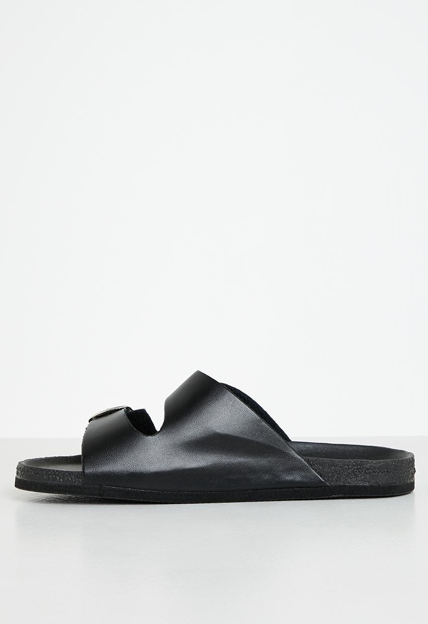 Superbalist - Bella cross strap slide- black