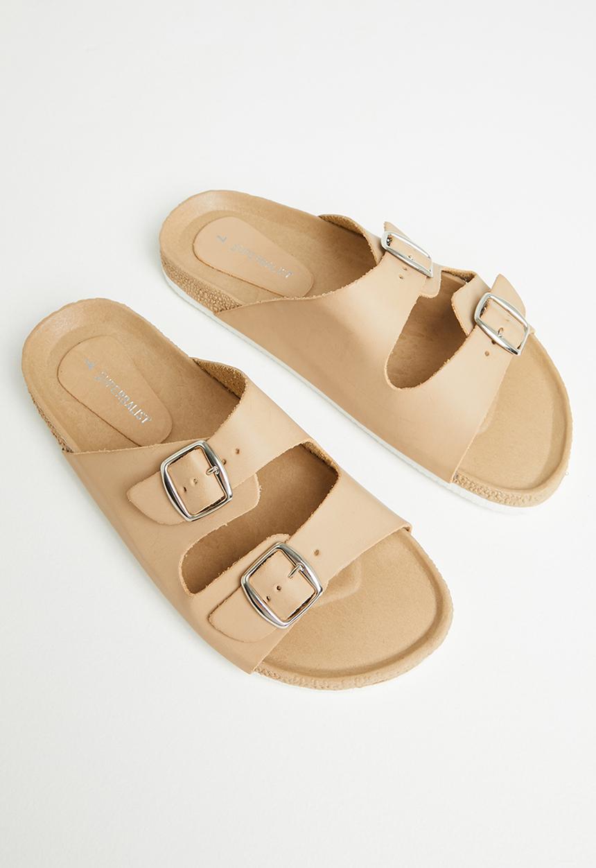 Superbalist - Bella cross strap slide - tan