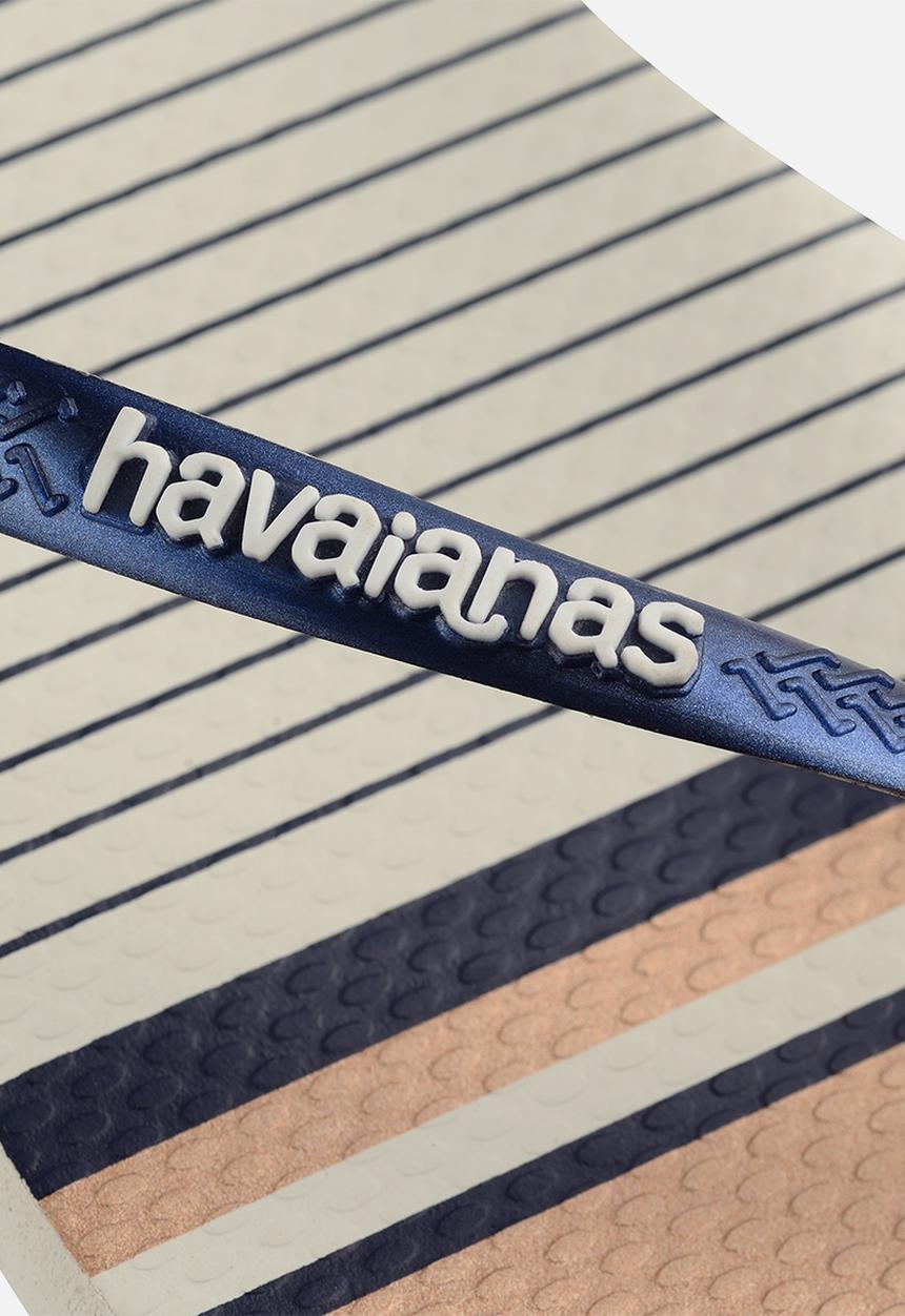 Havaianas - Slim nautical - white & navy blue