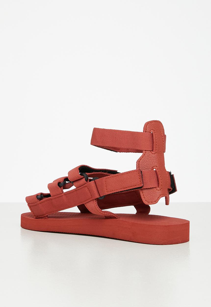 Tom Tom - Gladiator velcro strap sandal - plush mink