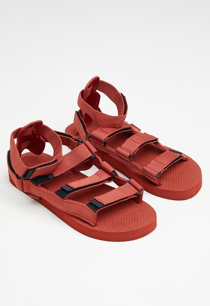 Tom Tom - Gladiator velcro strap sandal - plush mink
