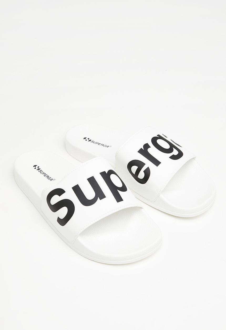 SUPERGA - 1908 slides polysoft - white & black