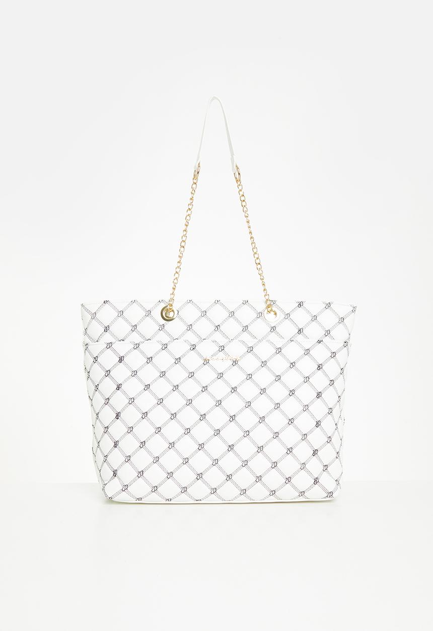 SISSY BOY - Sb embroidered shopper - white