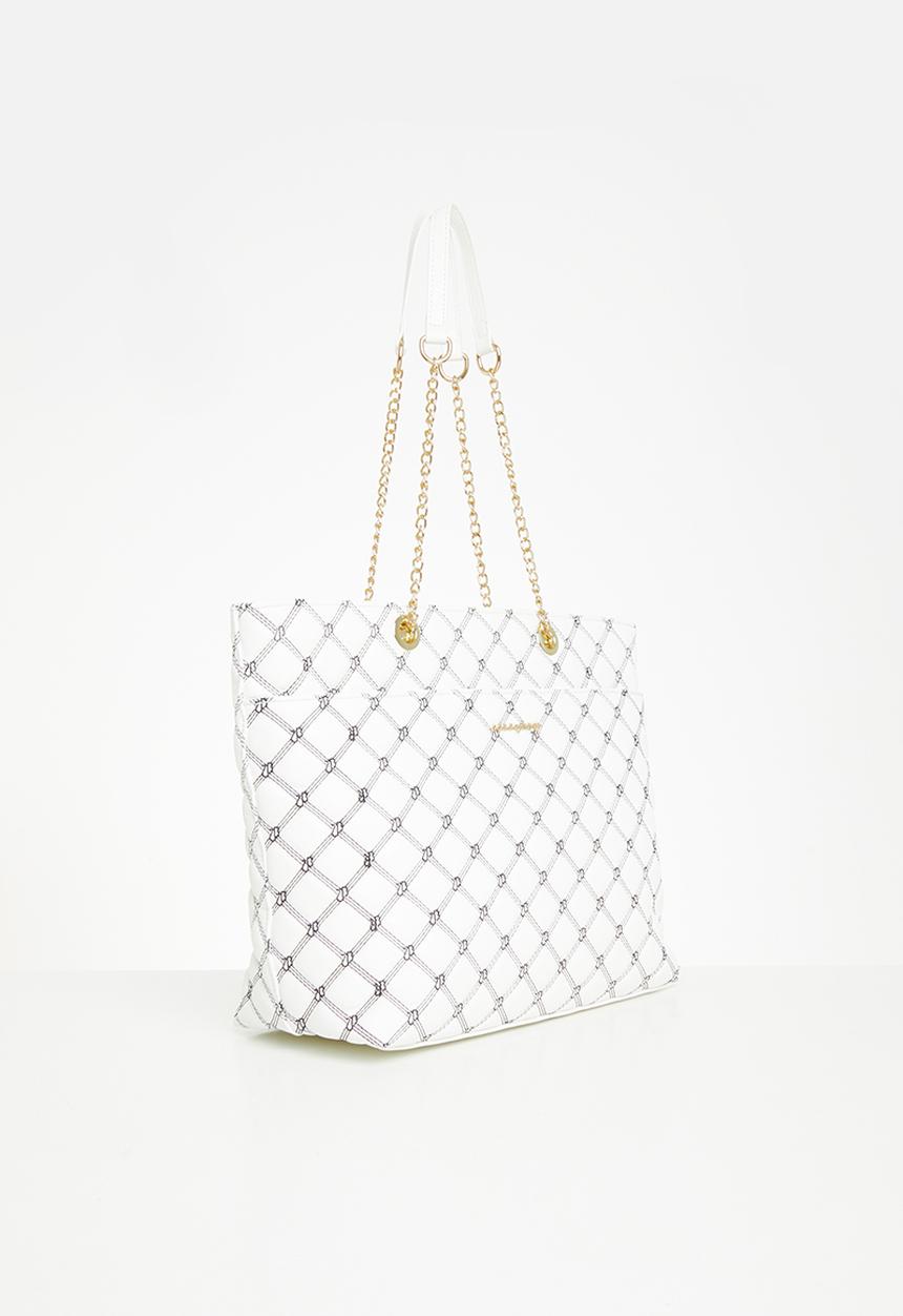 SISSY BOY - Sb embroidered shopper - white