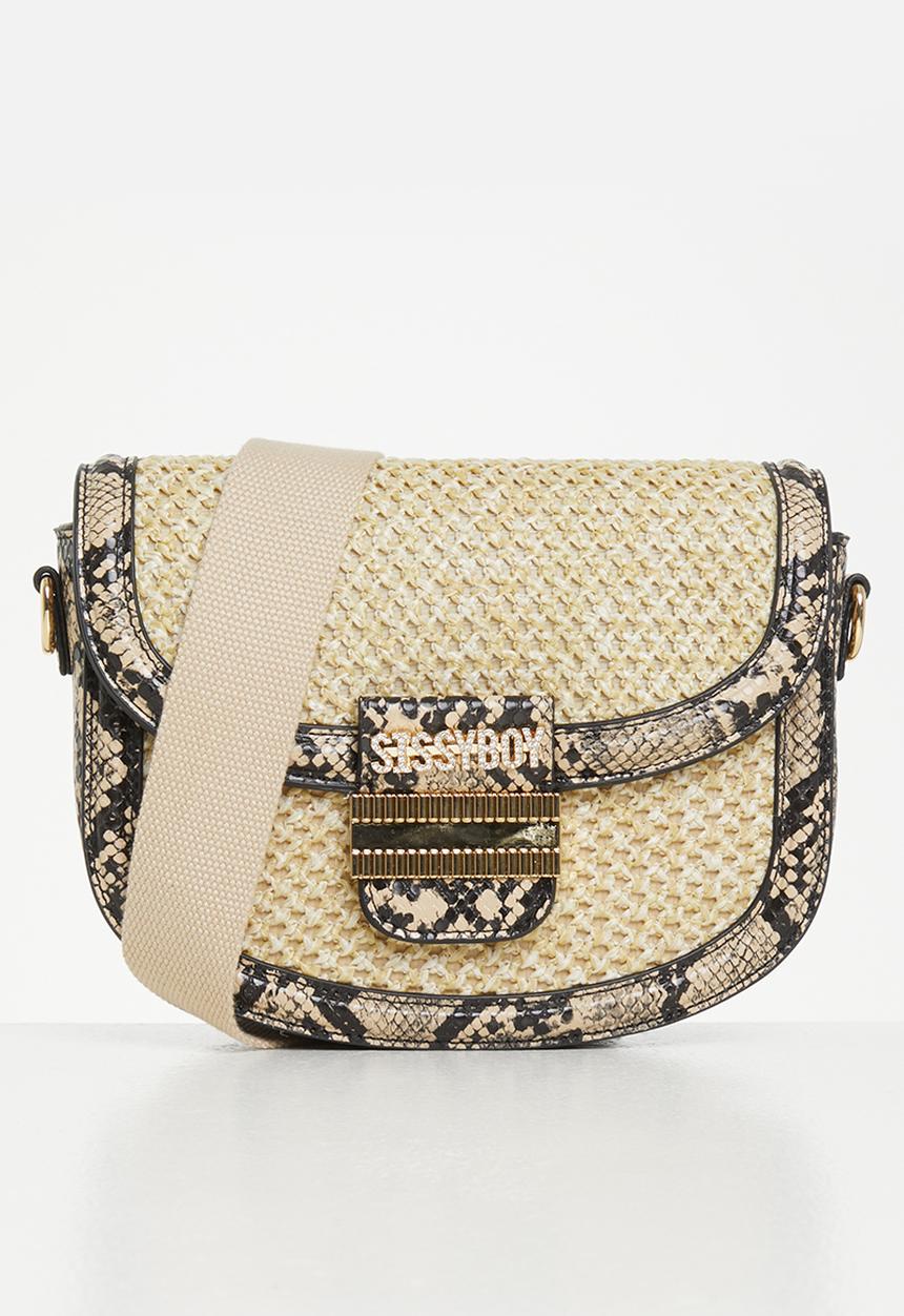 SISSY BOY - Straw crossbody - natural