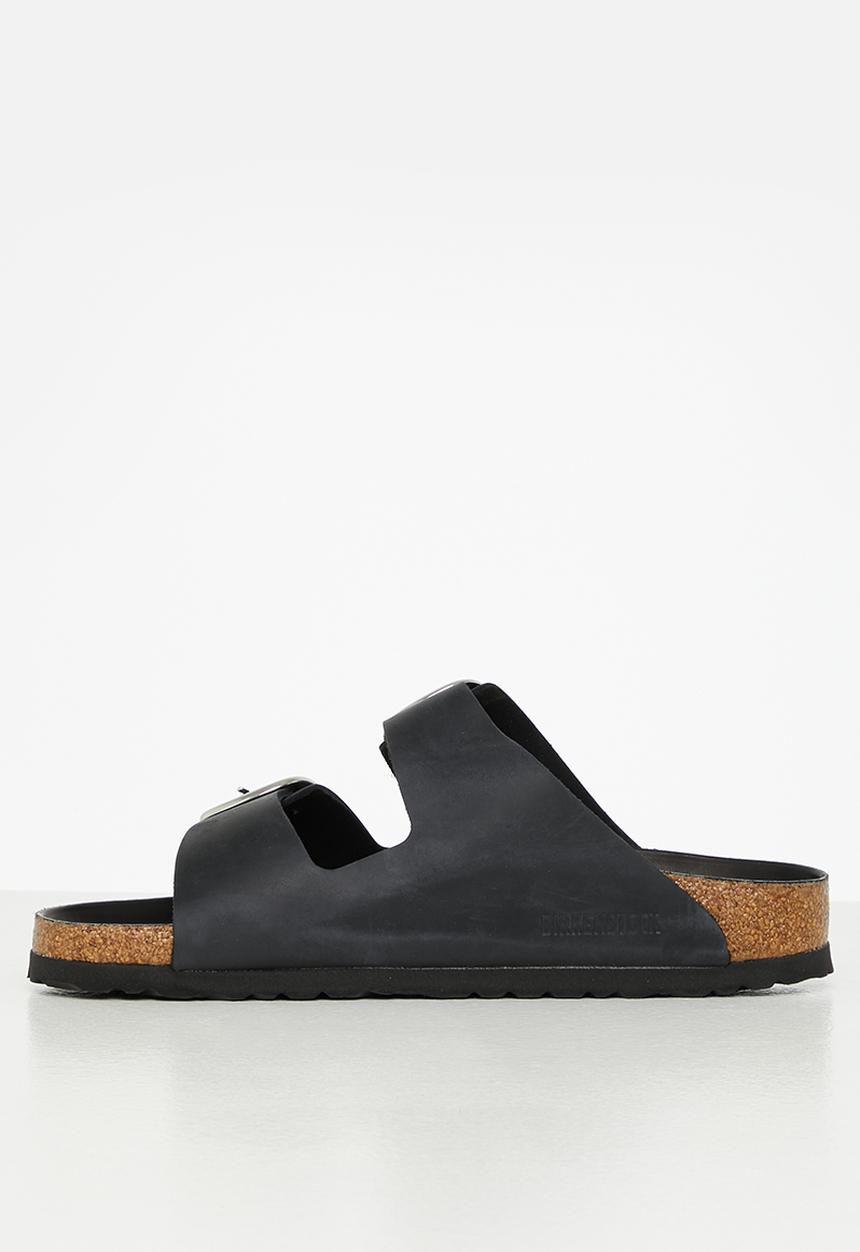 Birkenstock - Arizona big buckle oiled leather narrow - black