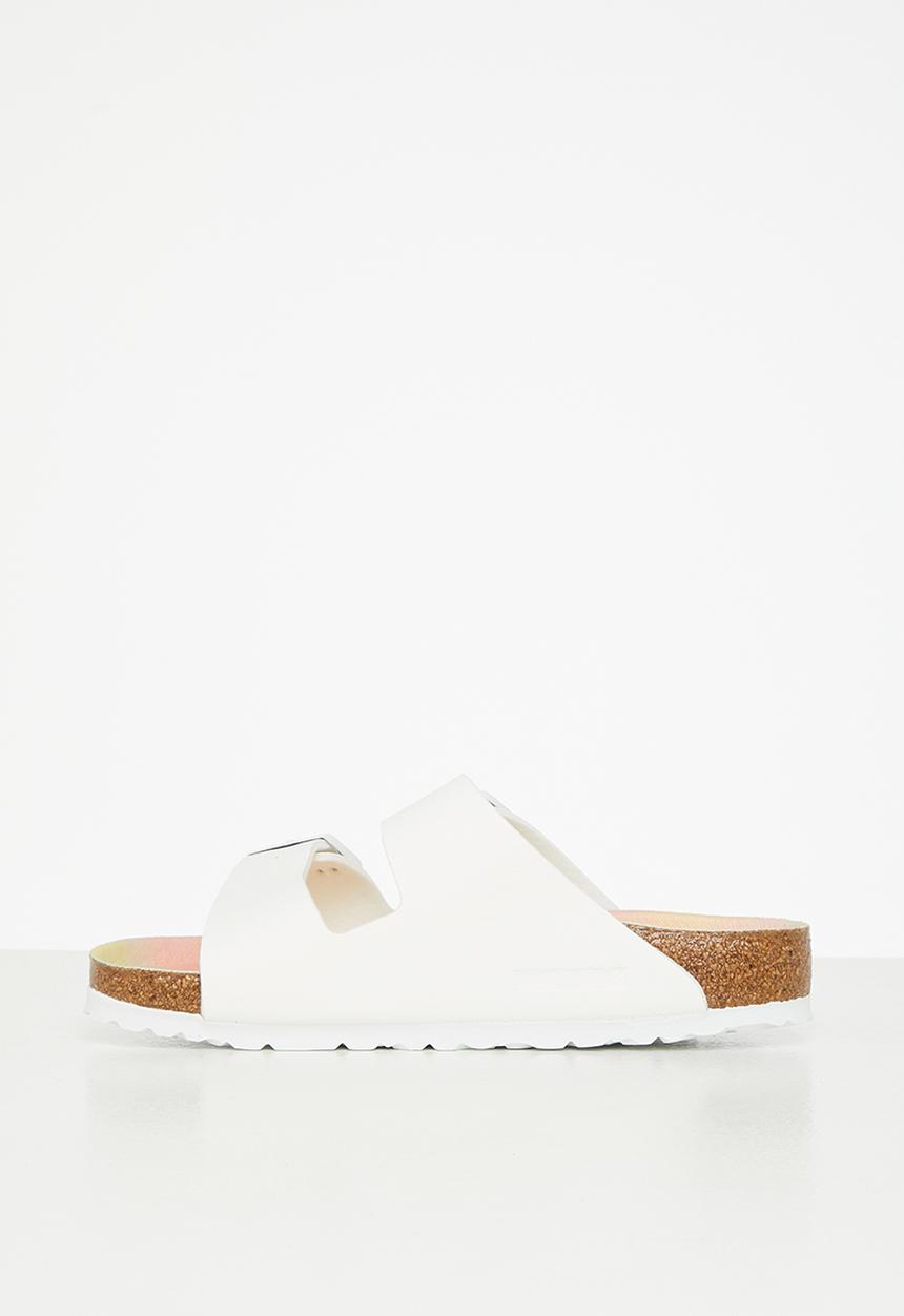 Birkenstock - Arizona birko-flor birkibuck veg regular - white