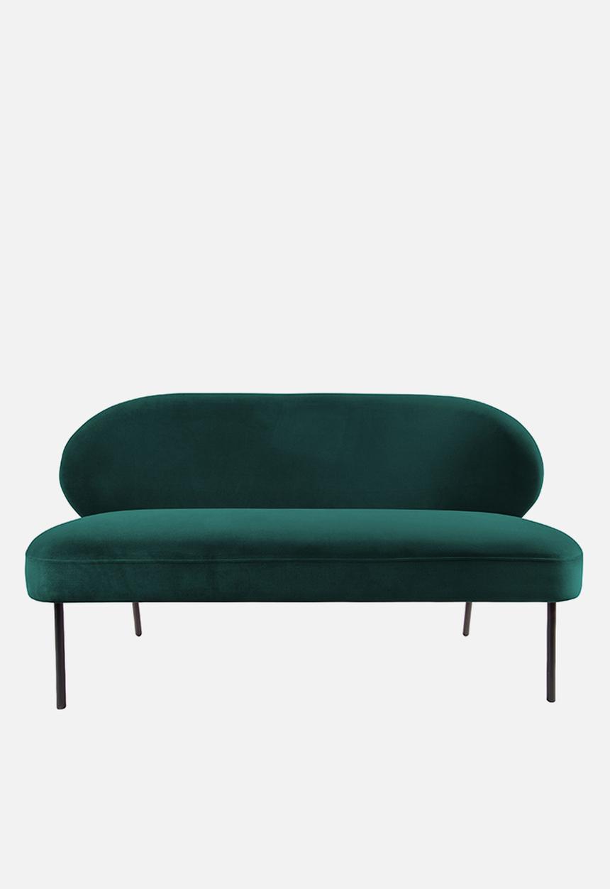Present Time - Sofa puffed - dark green
