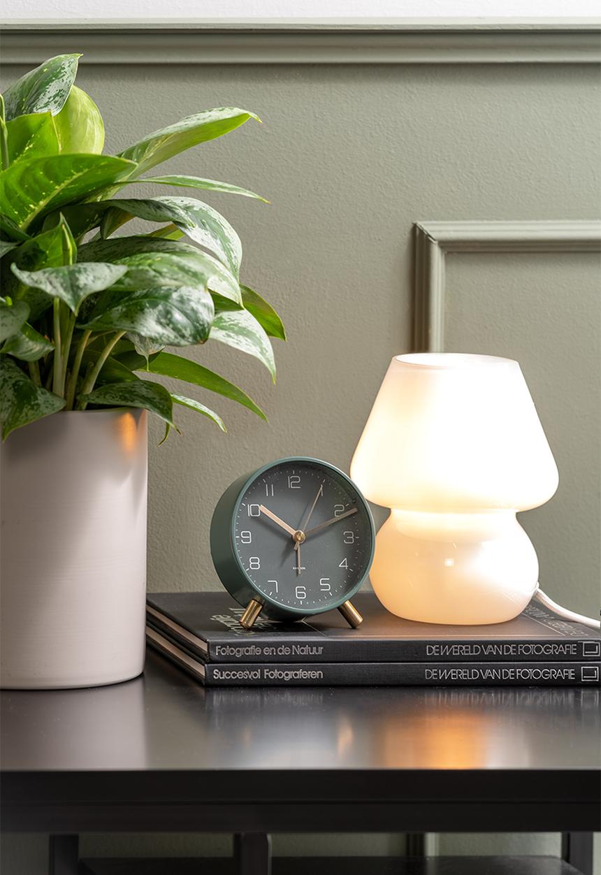 Present Time - Table lamp glass vintage - milky white