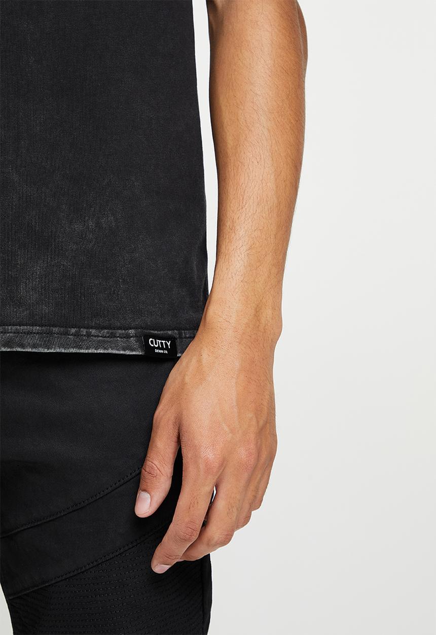 Cutty - Pillar vintage washed T-shirt - black
