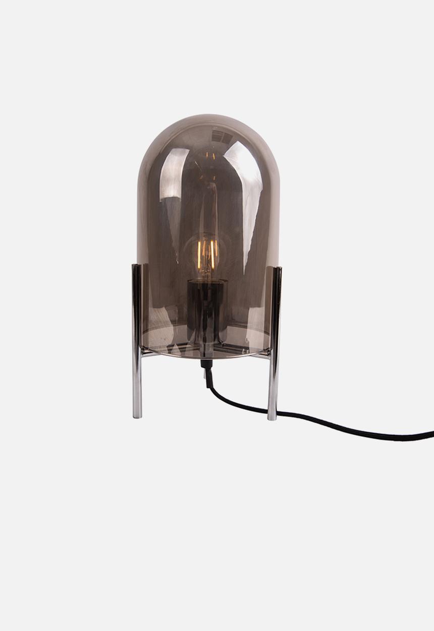 Present Time - Table lamp glass bell - grey