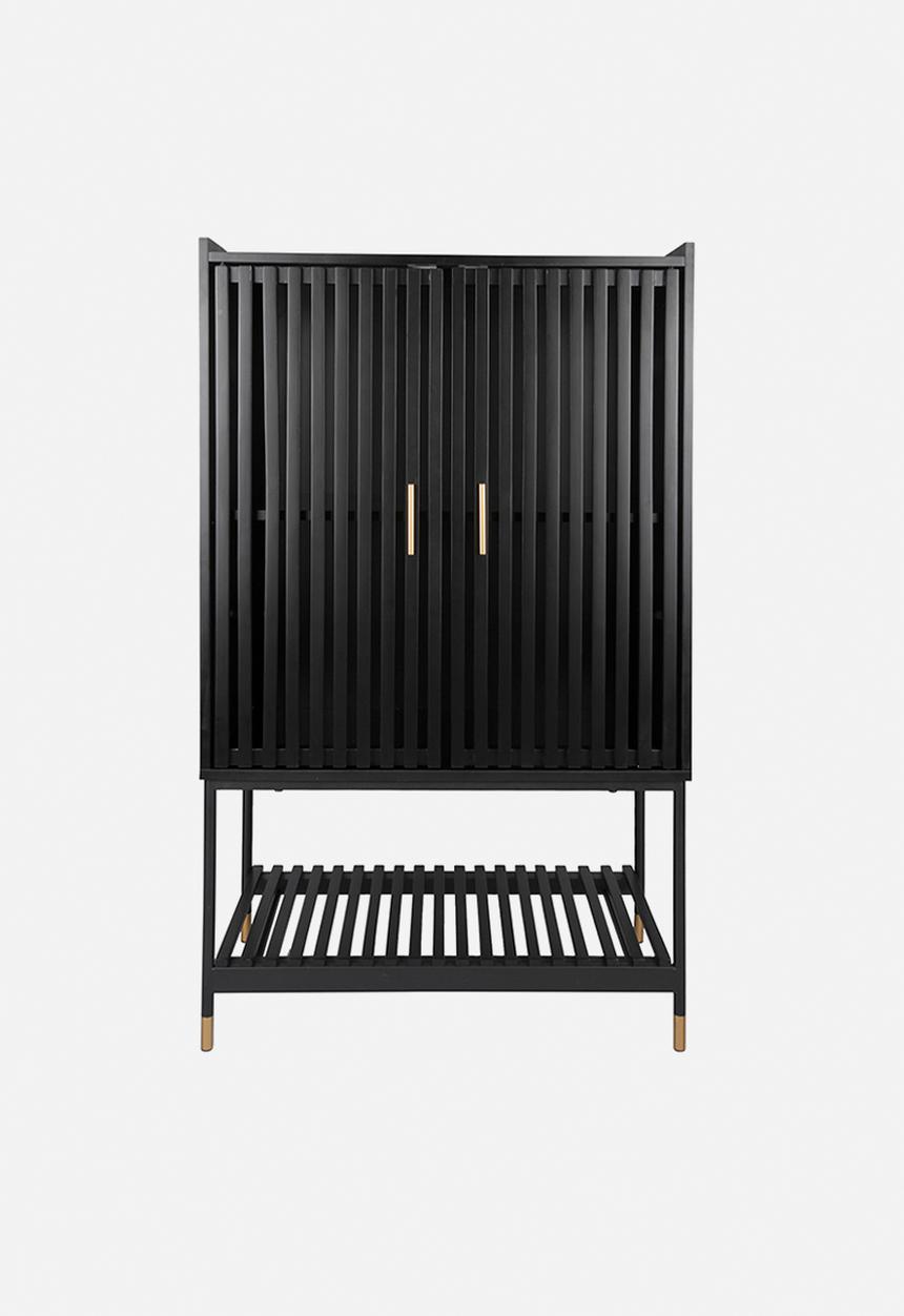 Present Time - Cabine marve double doors - black