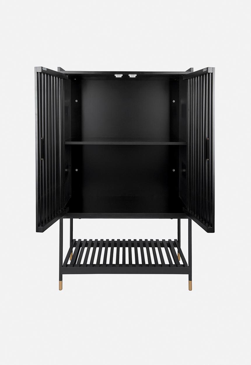 Present Time - Cabine marve double doors - black