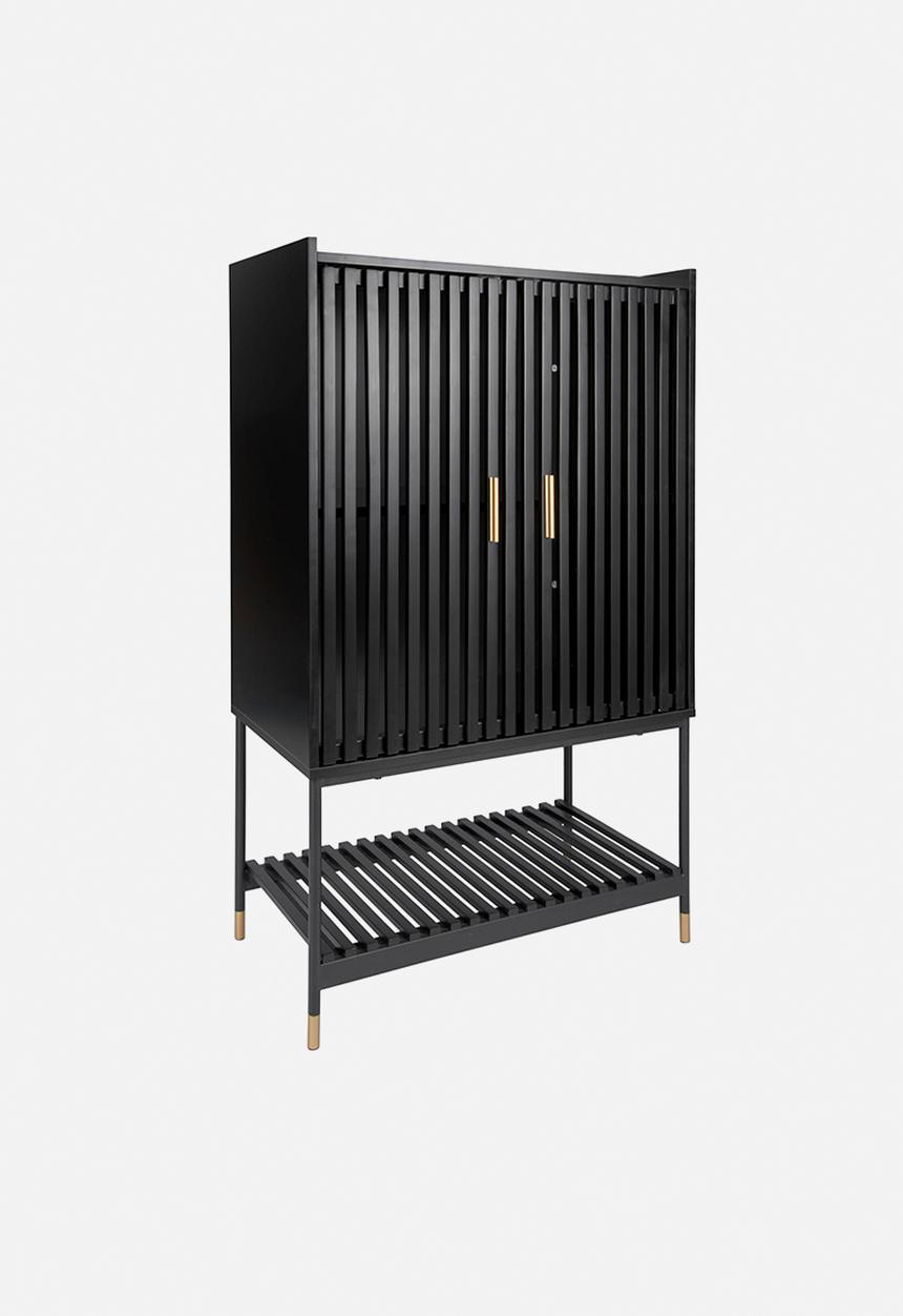 Present Time - Cabine marve double doors - black