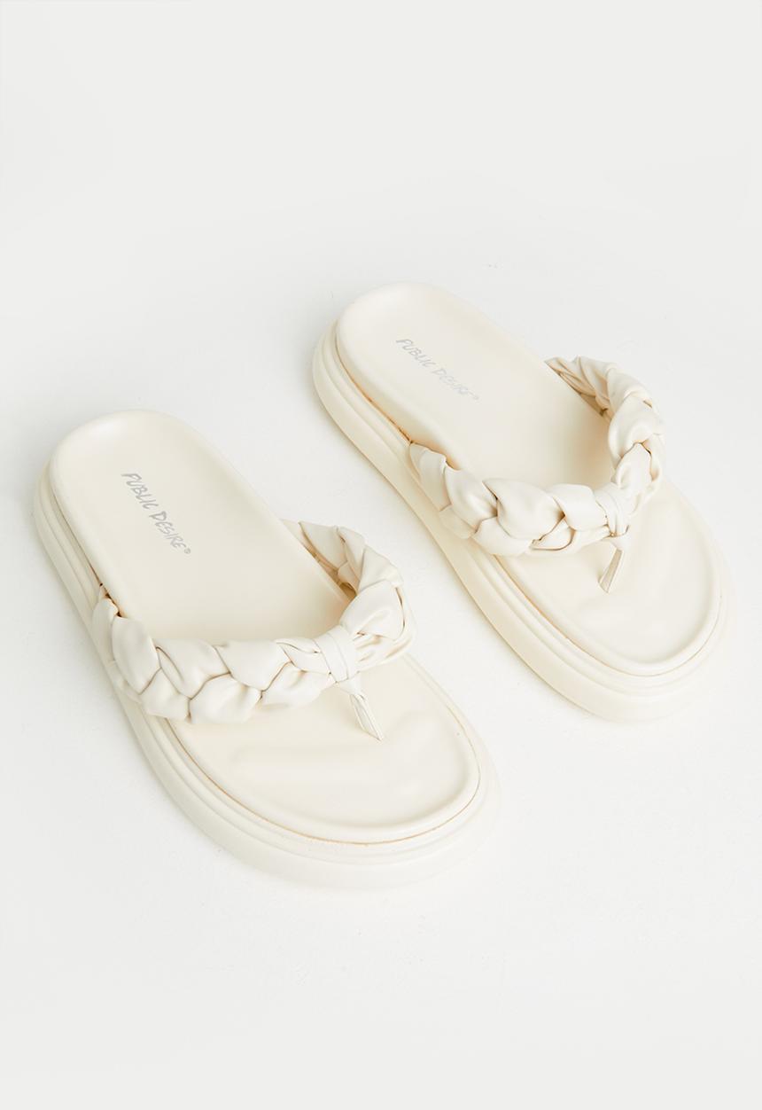 Public Desire - Braidy chunky slider - ecru