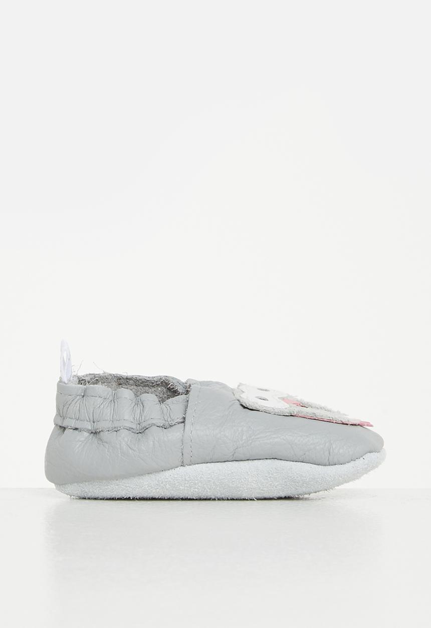Pitta-Patta Shoes - Owl girls shoes - grey