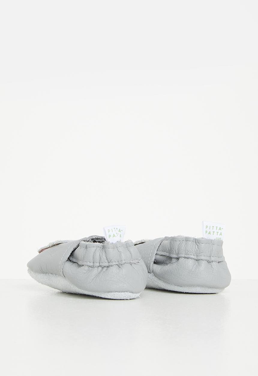 Pitta-Patta Shoes - Owl girls shoes - grey