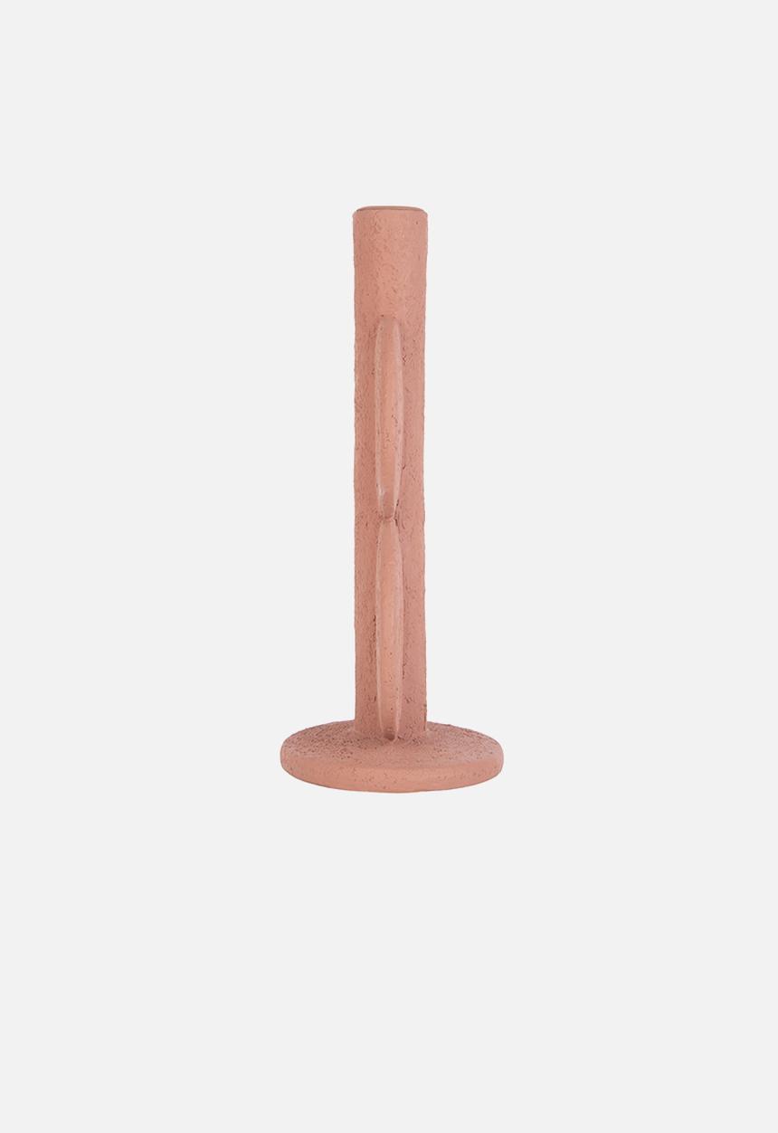 Present Time - Double bubble candle holder - terracotta