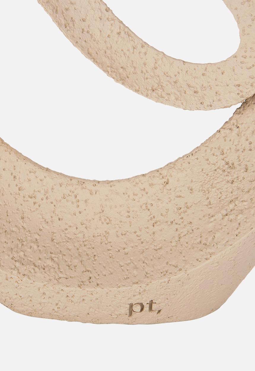 Present Time - Art endless sculpture - sandy brown