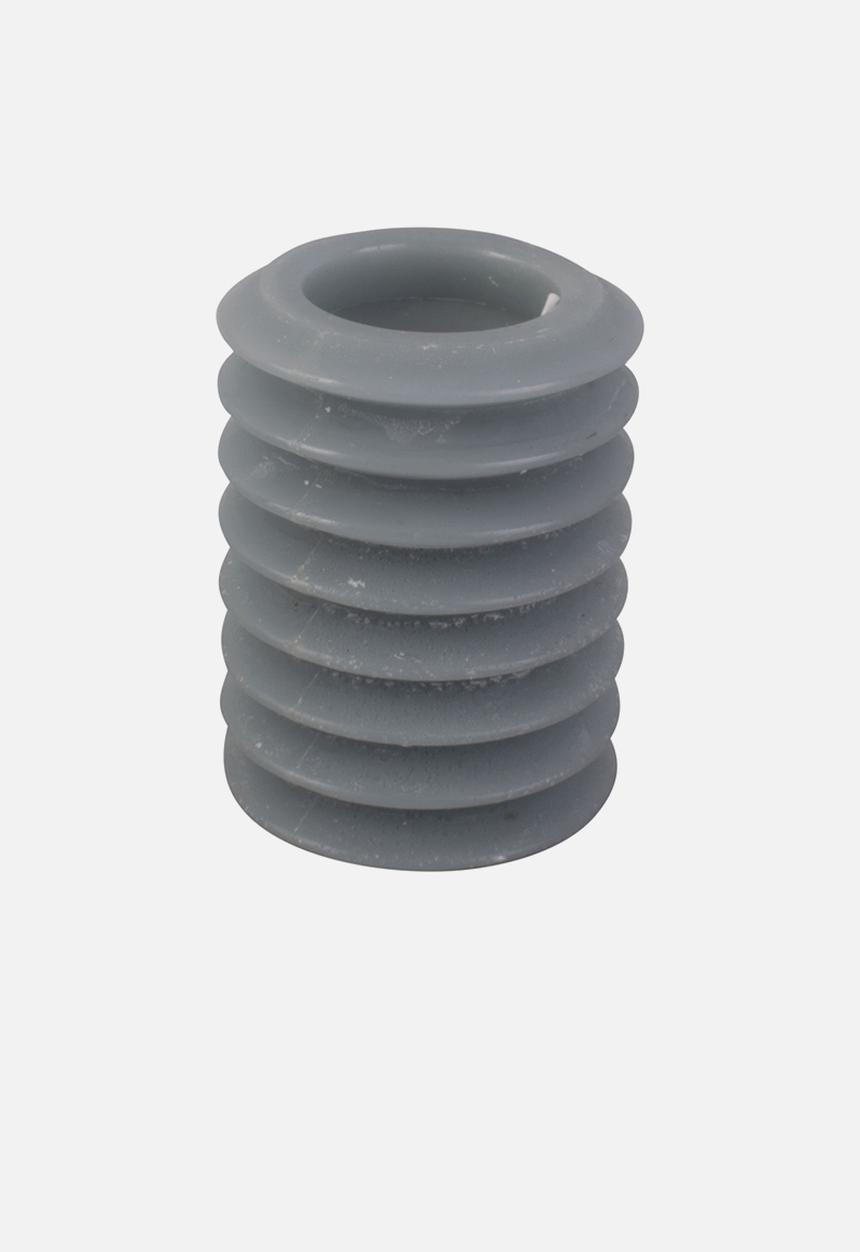 Present Time - Layered circles pillar medium candle - jeans blue
