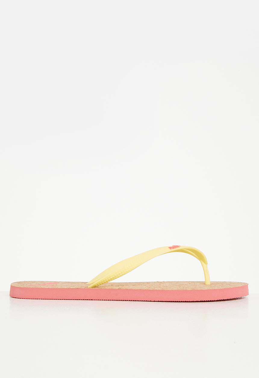 PUMA - First flip cork wns zadp - pale lemon & sunset glow