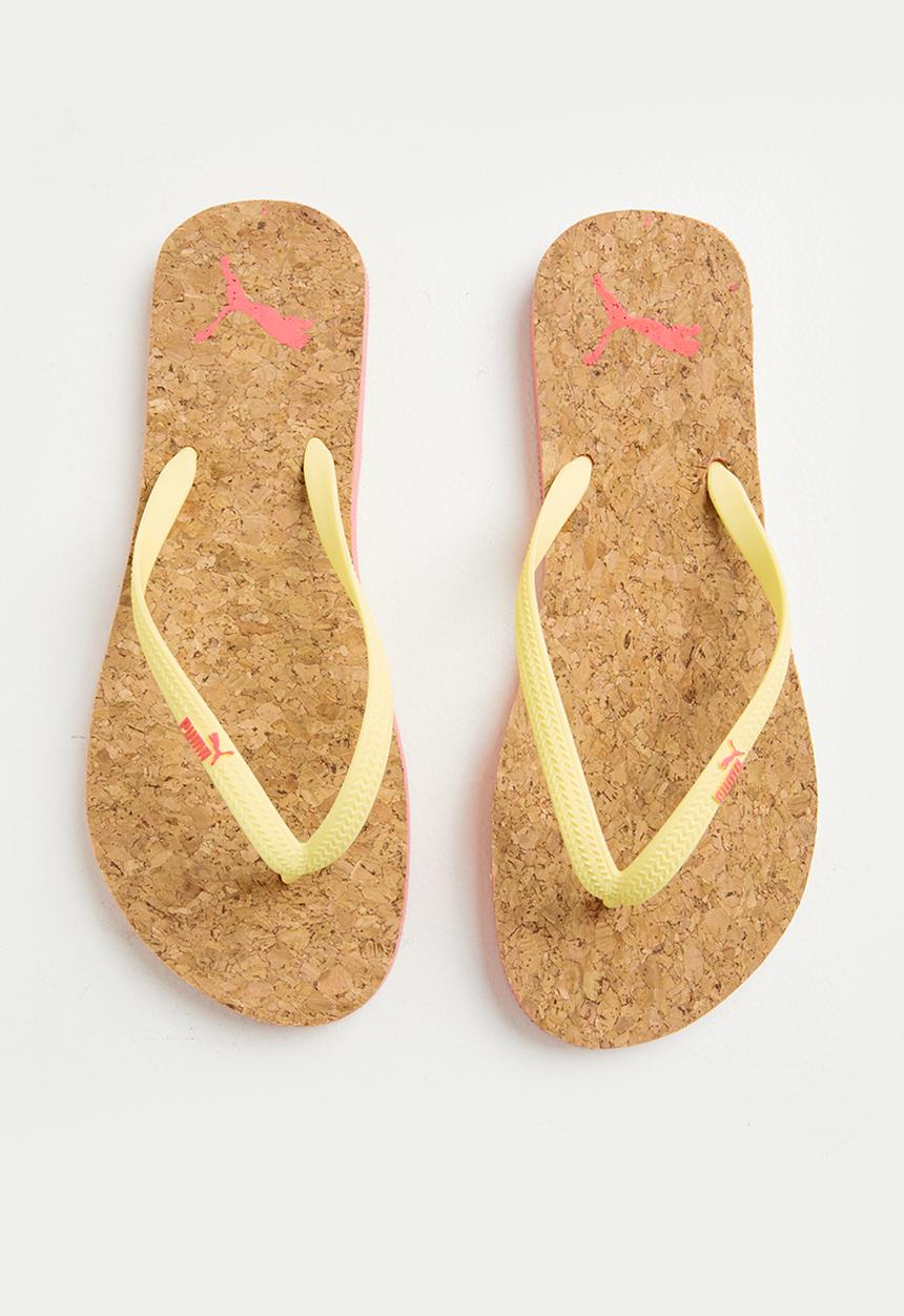 PUMA - First flip cork wns zadp - pale lemon & sunset glow