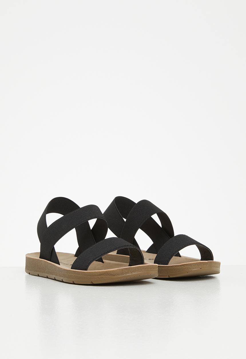 Flutterby - Girls flat sandal - black