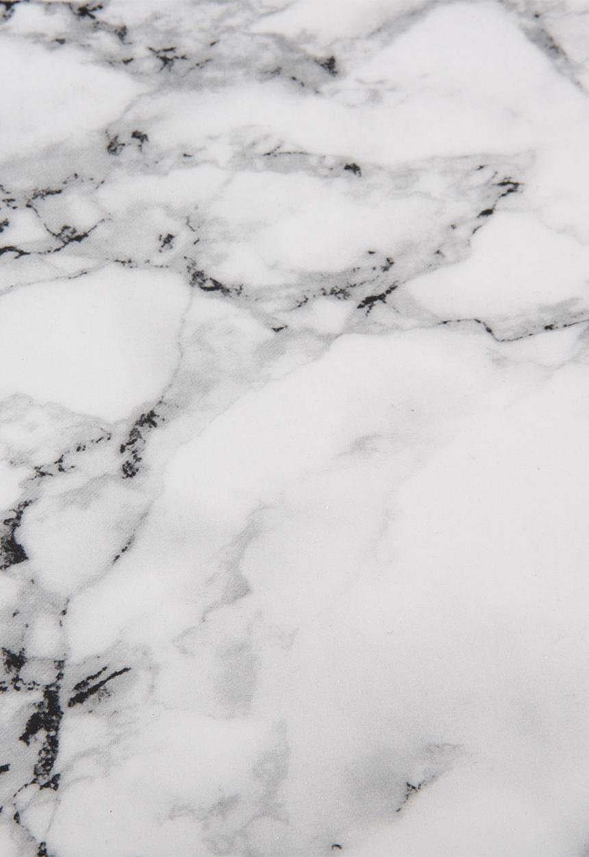 Present Time - Marble look tray - white