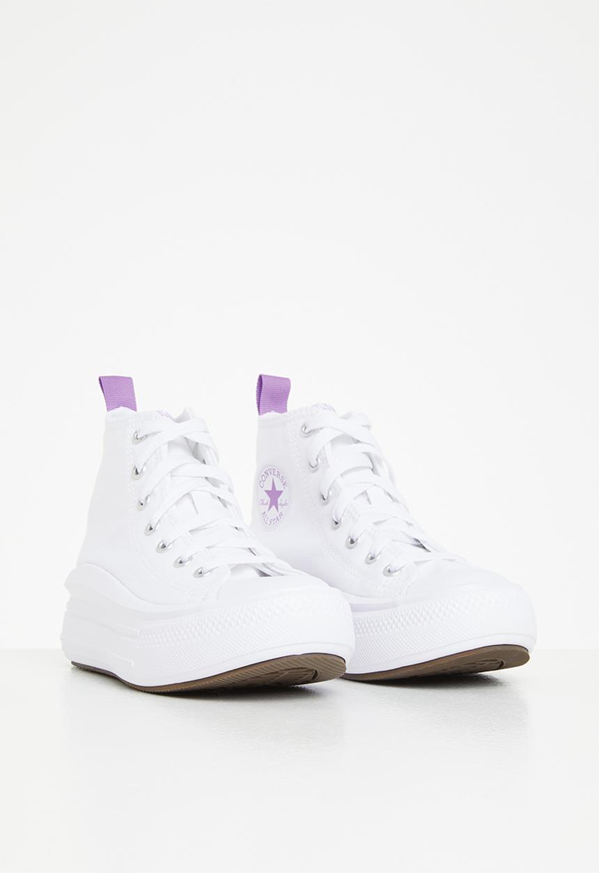 Converse - Chuck taylor all star move platform hi - white/pixel purple/white