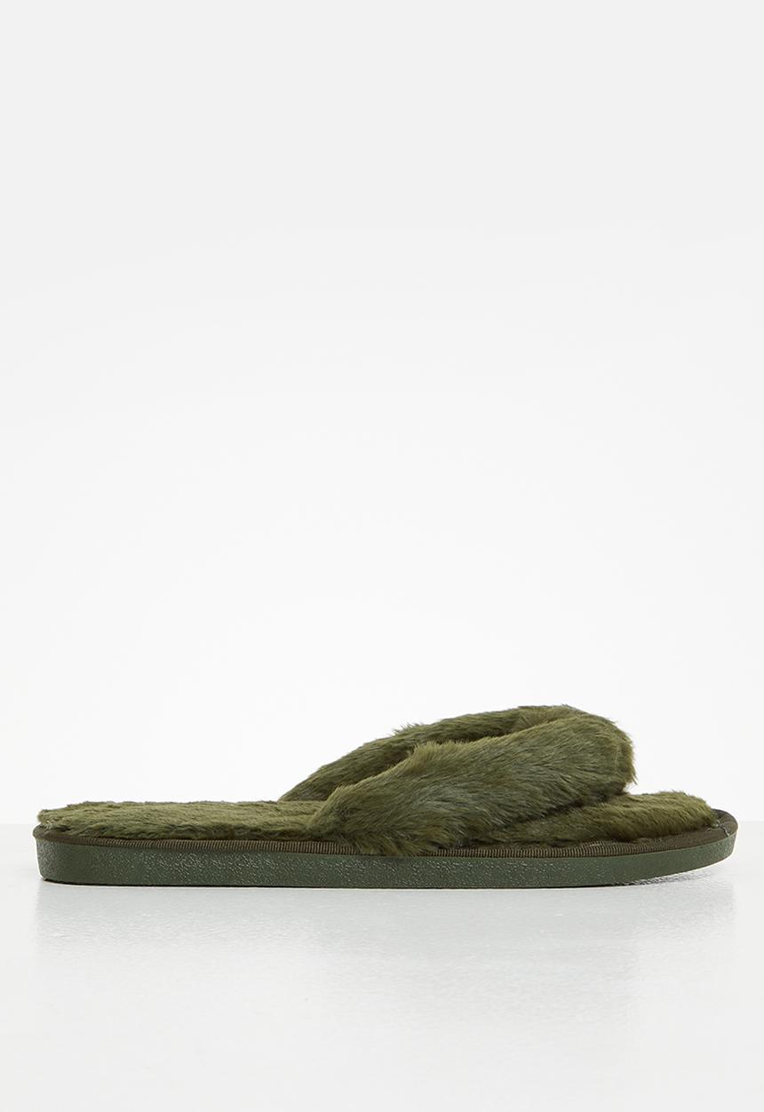 dailyfriday - Lindy soft touch tong slippers - green