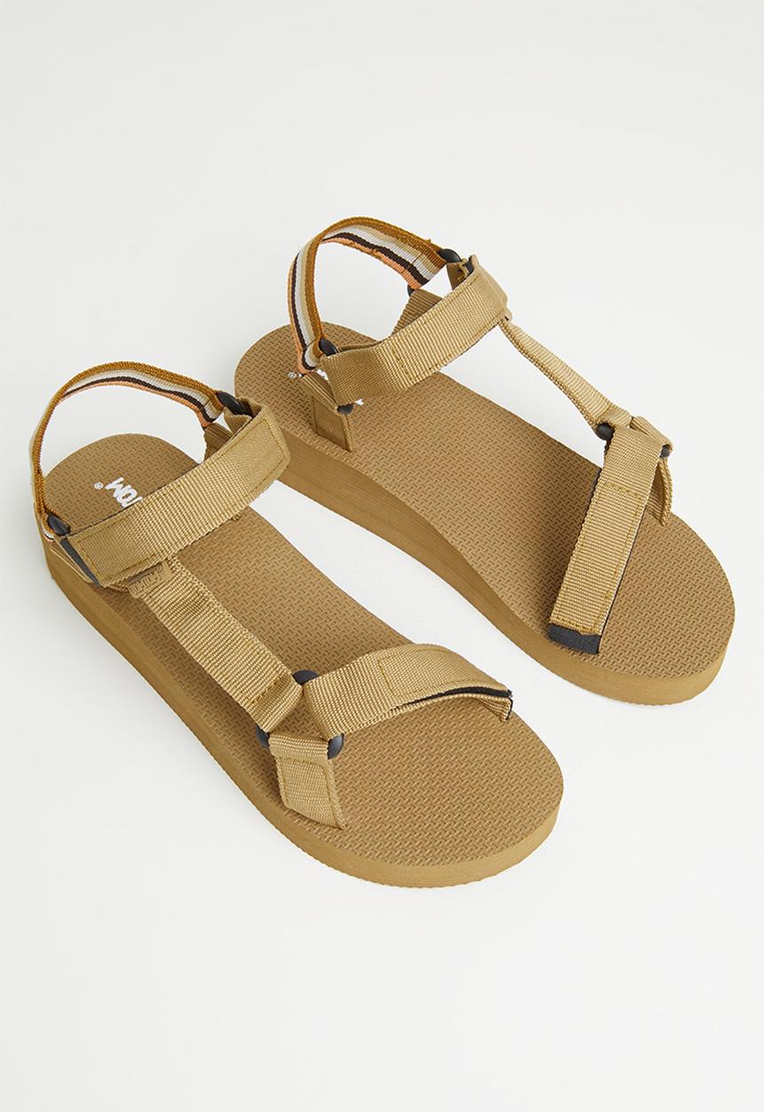 Tom Tom - Rainbow chunky flatform sandal - taupe multi