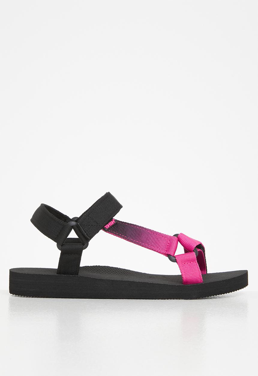 Tom Tom - Dream fade velcro strap sandal - pink & black