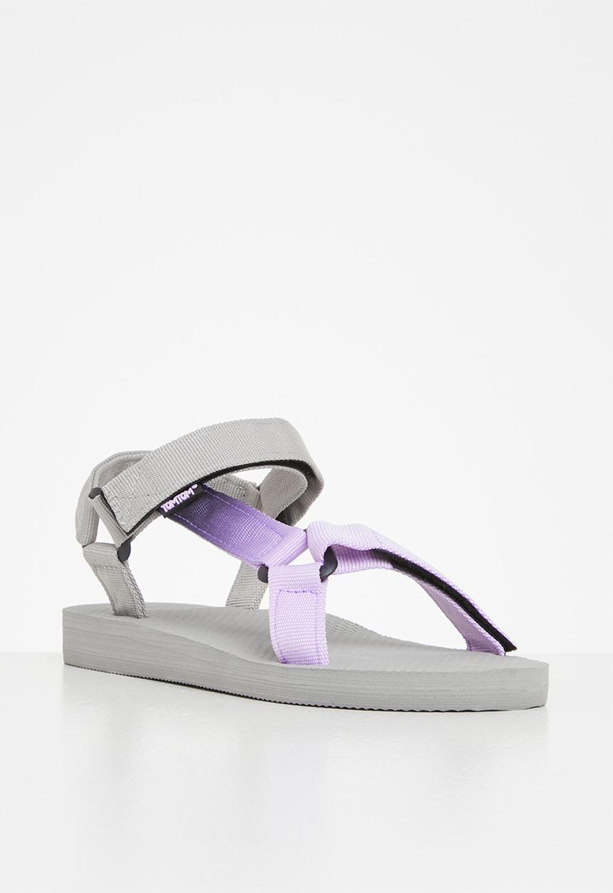 Tom Tom - Dream fade velcro strap sandal - lilac & grey