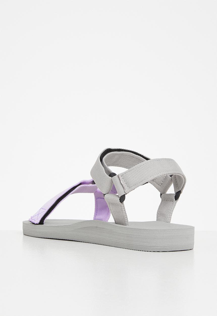 Tom Tom - Dream fade velcro strap sandal - lilac & grey