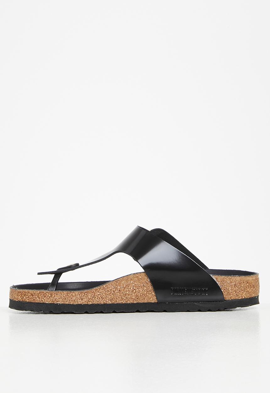 Birkenstock - Gizeh bb high shine natural leather regular - black