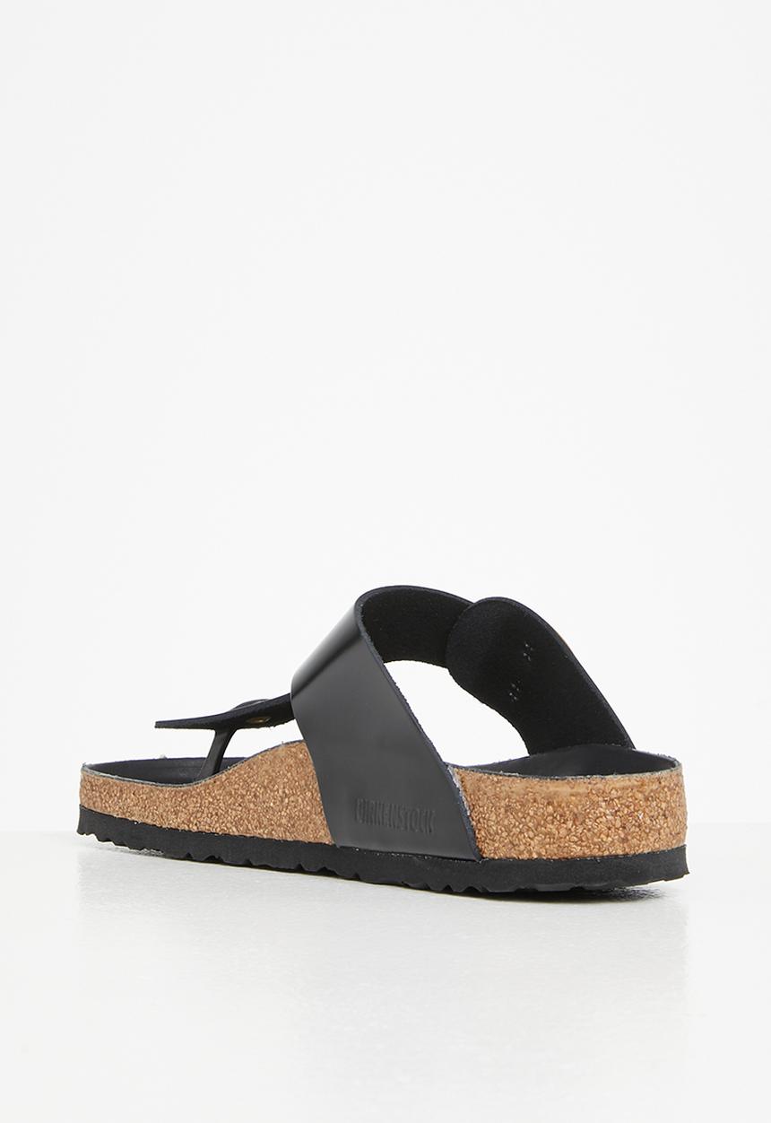 Birkenstock - Gizeh bb high shine natural leather regular - black