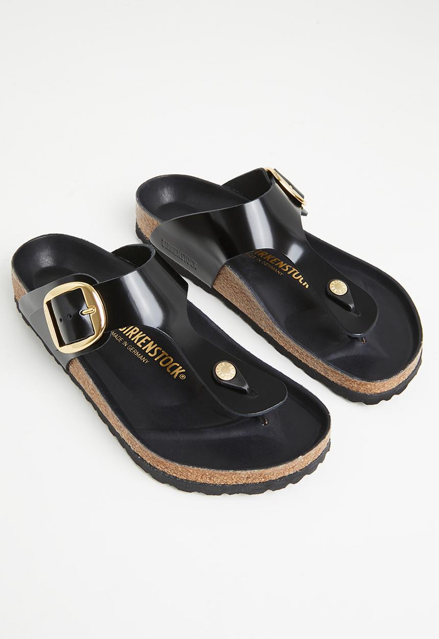 Birkenstock - Gizeh bb high shine natural leather regular - black