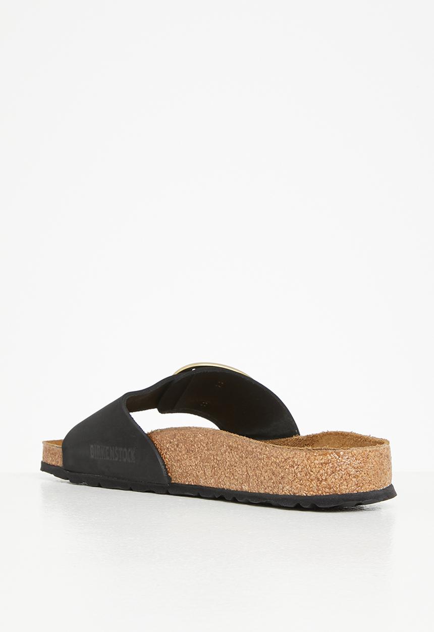 Birkenstock - Madrid big buckle nubuck regular - black