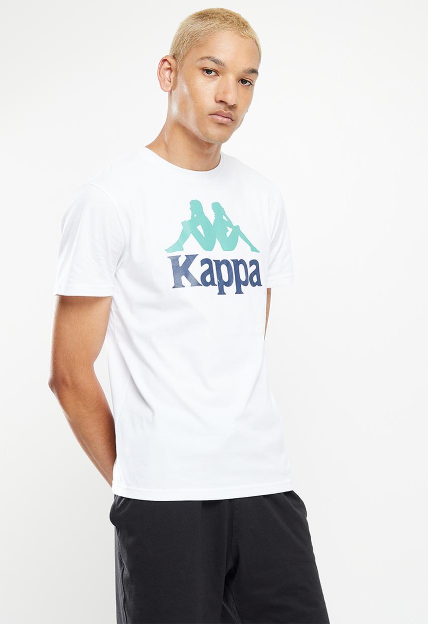 KAPPA - Authentic dugeys - white green dusty blue insignia