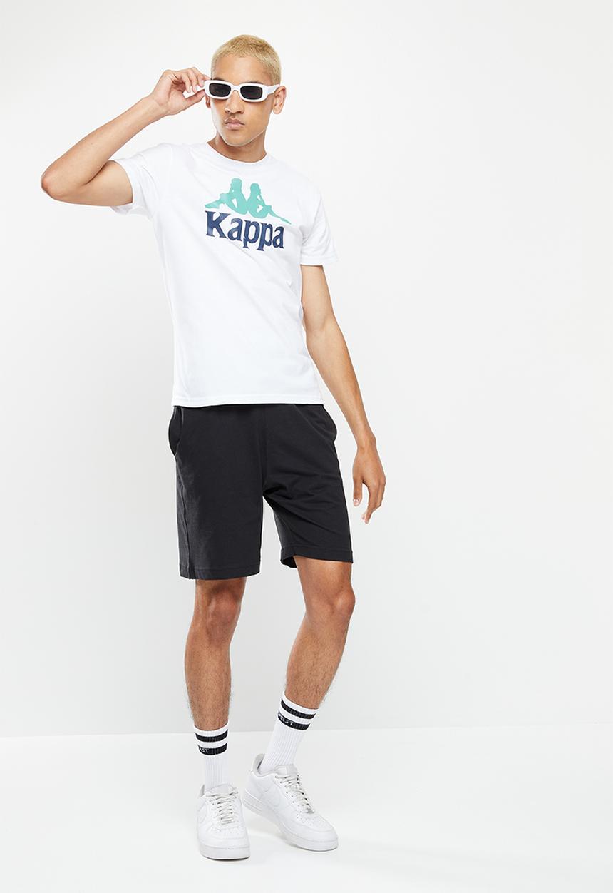 KAPPA - Authentic dugeys - white green dusty blue insignia